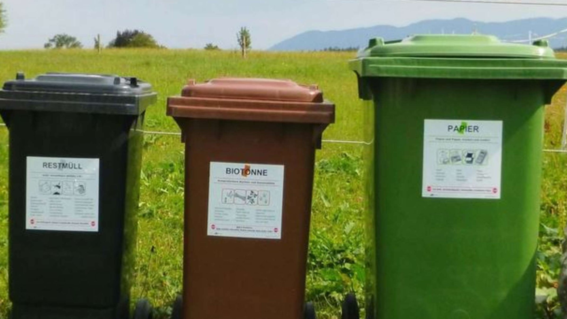 Mülltonnen, © Gemeinde Jachenau